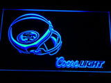 San Francisco 49ers Coors Light LED Neon Sign USB - Blue - TheLedHeroes