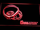 San Francisco 49ers Coors Light LED Neon Sign USB - Red - TheLedHeroes
