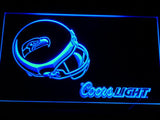 Seattle Seahawks Coors Light LED Neon Sign USB - Blue - TheLedHeroes