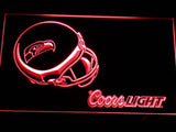 Seattle Seahawks Coors Light LED Neon Sign Electrical - Red - TheLedHeroes