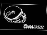Seattle Seahawks Coors Light LED Neon Sign USB - White - TheLedHeroes