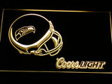 FREE Seattle Seahawks Coors Light LED Sign - Yellow - TheLedHeroes