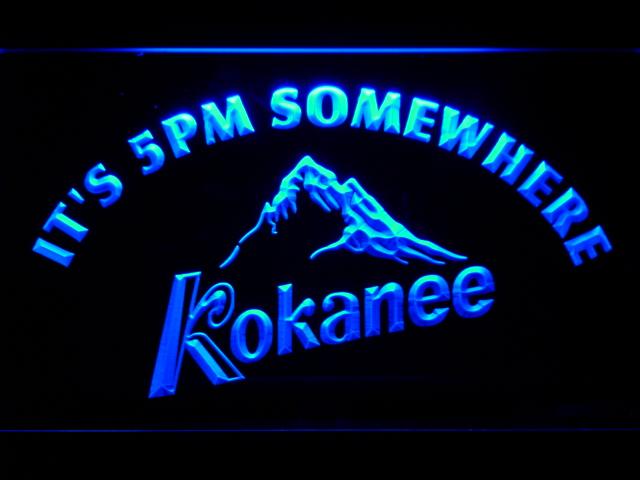 Kokannee It's 5pm Somewhere LED Neon Sign USB - Blue - TheLedHeroes