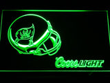 Tampa Bay Buccaneers Coors Light LED Neon Sign Electrical - Green - TheLedHeroes