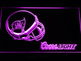 Tampa Bay Buccaneers Coors Light LED Neon Sign USB - Purple - TheLedHeroes