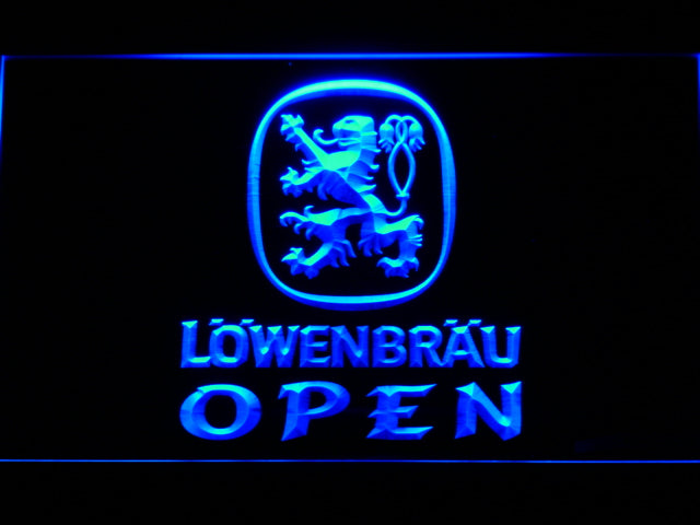 FREE Lowenbrau Open LED Sign - Blue - TheLedHeroes