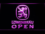Lowenbrau Open LED Neon Sign Electrical - Purple - TheLedHeroes