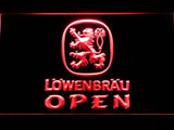 Lowenbrau Open LED Neon Sign Electrical - Red - TheLedHeroes