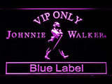 Johnnie Walker Blue Label VIP Only LED Neon Sign Electrical - Purple - TheLedHeroes