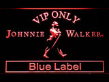 Johnnie Walker Blue Label VIP Only LED Neon Sign Electrical - Red - TheLedHeroes