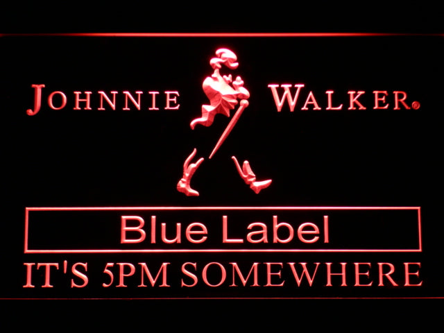 FREE Johnnie Walker Blue Label It's 5pm Somewhere LED Sign - Red - TheLedHeroes