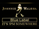FREE Johnnie Walker Blue Label It's 5pm Somewhere LED Sign - Yellow - TheLedHeroes