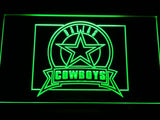 Dallas Cowboys (5) LED Neon Sign USB - Green - TheLedHeroes