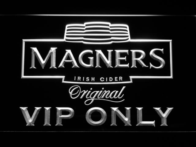Magners VIP Only LED Neon Sign USB - White - TheLedHeroes