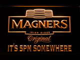Magners It's 5pm Somewhere LED Neon Sign Electrical - Orange - TheLedHeroes