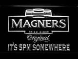 Magners It's 5pm Somewhere LED Neon Sign Electrical - White - TheLedHeroes