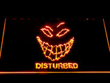 Disturbed LED Neon Sign USB - Orange - TheLedHeroes