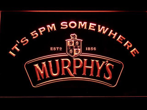 Murphy's It's 5pm Somewhere LED Neon Sign Electrical - Red - TheLedHeroes
