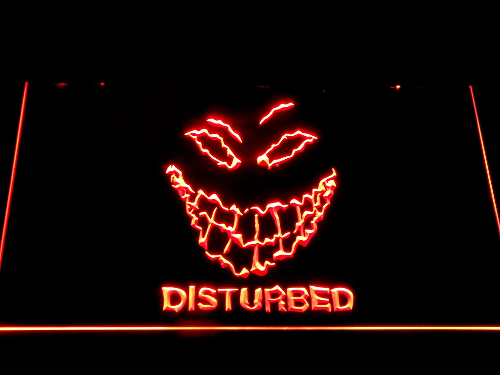 Disturbed LED Neon Sign USB - Red - TheLedHeroes