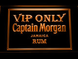 Captain Morgan Jamaica Rum VIP Only LED Neon Sign Electrical - Orange - TheLedHeroes