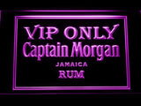 Captain Morgan Jamaica Rum VIP Only LED Neon Sign Electrical - Purple - TheLedHeroes