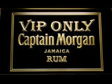 Captain Morgan Jamaica Rum VIP Only LED Neon Sign USB - Yellow - TheLedHeroes