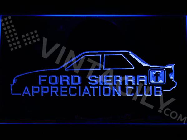 Ford Sierra Appreciation Club LED Neon Sign Electrical - Blue - TheLedHeroes