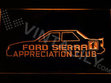 Ford Sierra Appreciation Club LED Neon Sign USB - Orange - TheLedHeroes