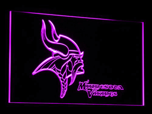 FREE Minnesota Vikings LED Sign - Purple - TheLedHeroes