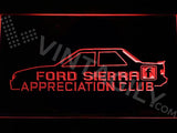 Ford Sierra Appreciation Club LED Neon Sign Electrical - Red - TheLedHeroes