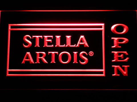 Stella Artois Open (2) LED Neon Sign Electrical - Red - TheLedHeroes
