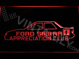 FREE Ford Sierra Appreciation Club LED Sign - Red - TheLedHeroes