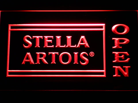 FREE Stella Artois Open (2) LED Sign - Red - TheLedHeroes