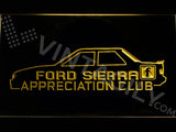 Ford Sierra Appreciation Club LED Sign - Yellow - TheLedHeroes