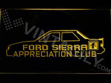 Ford Sierra Appreciation Club LED Neon Sign USB - Yellow - TheLedHeroes