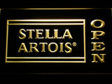 Stella Artois Open (2) LED Neon Sign Electrical - Yellow - TheLedHeroes