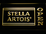 FREE Stella Artois Open (2) LED Sign - Yellow - TheLedHeroes