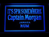 Captain Morgan Jamaica Rum It's 5pm Somewhere LED Neon Sign Electrical -  - TheLedHeroes