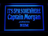 Captain Morgan Jamaica Rum It's 5pm Somewhere LED Neon Sign USB -  - TheLedHeroes