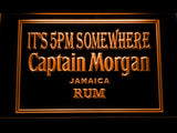 Captain Morgan Jamaica Rum It's 5pm Somewhere LED Neon Sign USB -  - TheLedHeroes