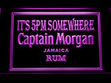 Captain Morgan Jamaica Rum It's 5pm Somewhere LED Neon Sign Electrical -  - TheLedHeroes