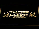 Dallas Cowboys Texas Stadium WC  LED Sign - Yellow - TheLedHeroes