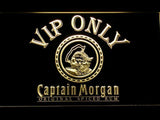 Captain Morgan Spiced Rum VIP Only LED Neon Sign Electrical - Yellow - TheLedHeroes