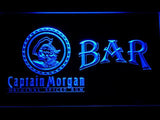 Captain Morgan Spiced Rum Bar LED Neon Sign USB - Blue - TheLedHeroes