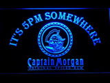 FREE Captain Morgan Spiced Rum It's 5pm Somewhere LED Sign - Blue - TheLedHeroes