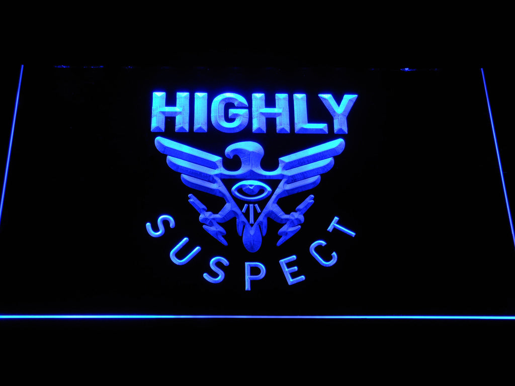 Highly Suspect LED Sign - Blue - TheLedHeroes