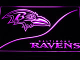 Baltimore Ravens (5) LED Neon Sign USB - Purple - TheLedHeroes