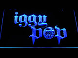 Iggy Pop (2) LED Neon Sign USB - Blue - TheLedHeroes