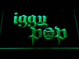 Iggy Pop (2) LED Neon Sign Electrical - Green - TheLedHeroes