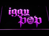 Iggy Pop (2) LED Neon Sign USB - Purple - TheLedHeroes